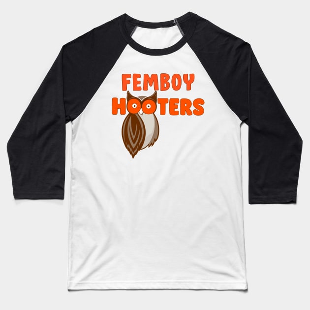 Femboy Hooters - Uniform Logo Baseball T-Shirt by HUNIBOI